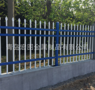 山东枣庄厂家直销锌钢护栏住宅小区围墙隔离栅栏装配式铁艺栏杆