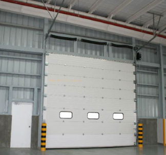供应广州德玛系列钢制彩涂板大型电动工业滑升门
