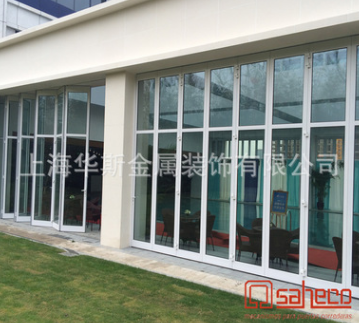上海折叠门厂家专业安装定制铝合金门 铝合金折叠门 铝合金玻璃门