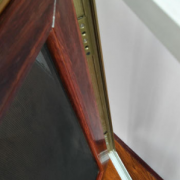 河北廊坊大城厂家供应批发 铝合金边框 金钢网纱窗 木纹色