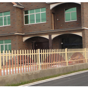 木纹色 围墙护栏高1.2米 PVC厂区护栏 楼梯扶手 别墅围栏 塑钢