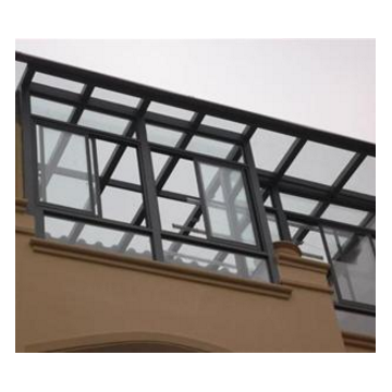 桥铝合金弧型阳台窗户