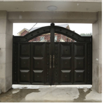 山东青岛厂家生产铝艺门庭院门别墅高档豪华铸铝大门欧式大门