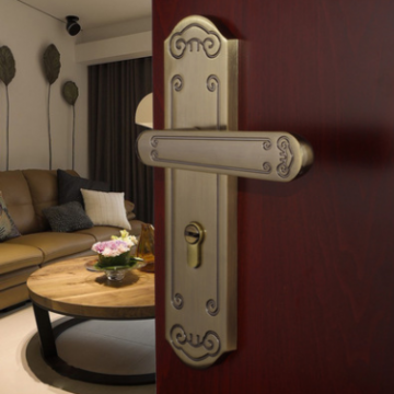 中式室内门锁木门静音门锁锌合金卧室机械门锁家用实用五金锁具