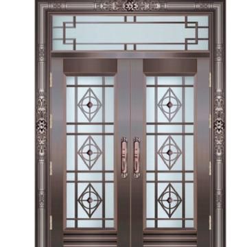 不锈铜玻璃铜门 覆铜门 纯铜门 仿真铜门厂家直销
