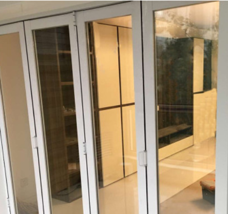 郑州定做铝镁合金玻璃折叠门客厅阳台隔断门室外折叠门平开门移门