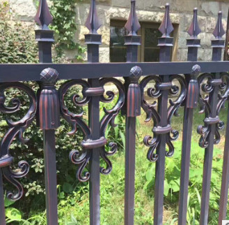 供应庭院铝艺围栏 复古欧式别墅铝艺围栏 小区安全防护围栏