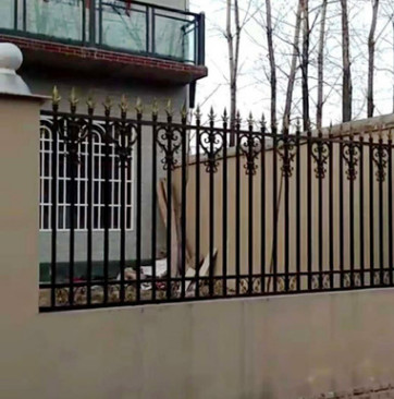 厂家定制铝艺护栏别墅庭院围栏 批发学校社区铝艺围栏