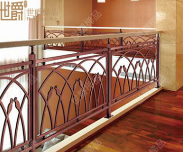 【世爵】SJ-824欧式别墅铝艺楼梯护栏室内复式铝合金栏杆楼梯扶手
