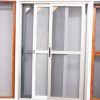 五代推拉纱门 中式风格 款式多 焊接铝窗花 生产阳台铝护栏