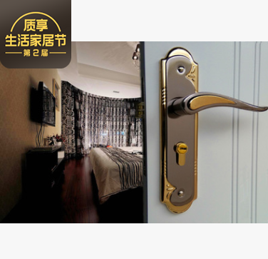 室内门锁木门锁工程锁锰钢锁铝锁铁锁钛黑金锁福字锁工厂配套锁具