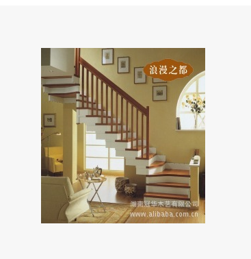 广西桂林木楼梯厂家供应实木楼梯扶手