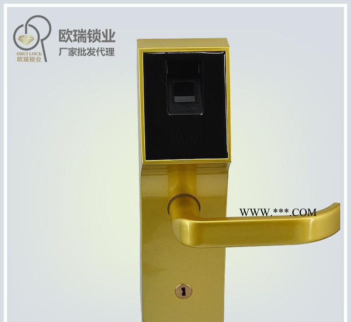 深圳欧瑞智能门锁生产OR6030-土豪金指纹锁防盗门锁