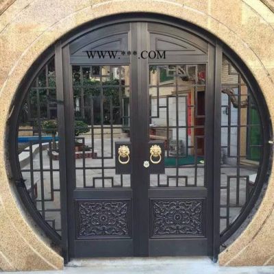 嵩瑞 铜门 不锈钢镀铜门 单门  双层门 玻璃门 质量可靠