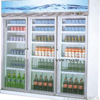 供应雪弗尔玻璃门展示柜 三门玻璃门展示柜 酒水饮料冷藏柜