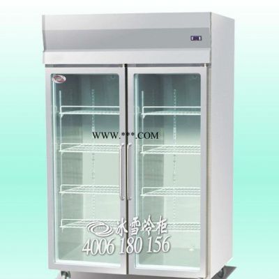 单门厨房柜 立式玻璃门冷柜 餐厅酒店冷柜 冷藏保鲜柜 商用冰