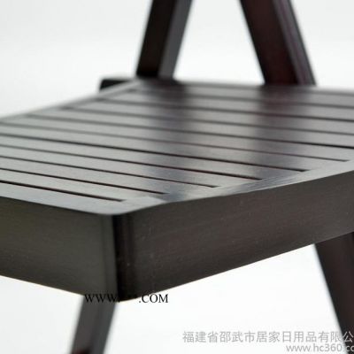 松木折叠椅 简约现代 便携家用靠背椅 田园木质椅子
