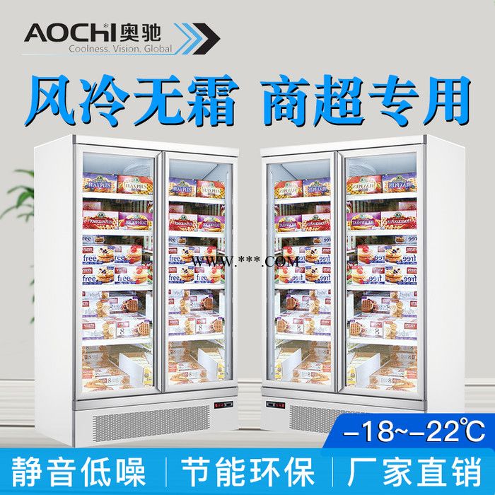 舟山商用冷冻柜玻璃门雪糕低温急商用大容量冻柜冰柜