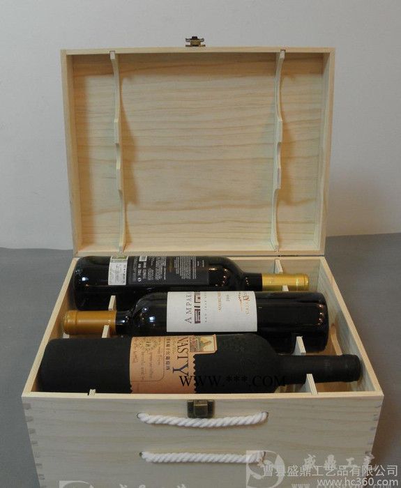 **】松木六只红酒包装盒，木质红酒盒