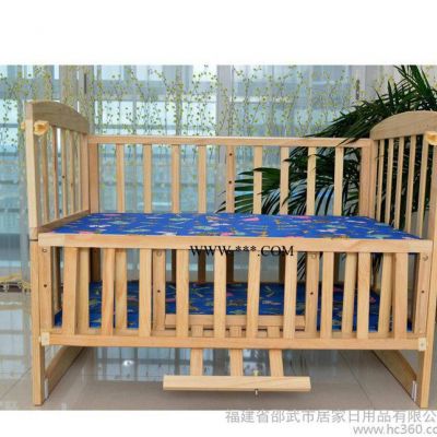 2014中式孩子婴儿床实木床 多功能进口松木婴儿床