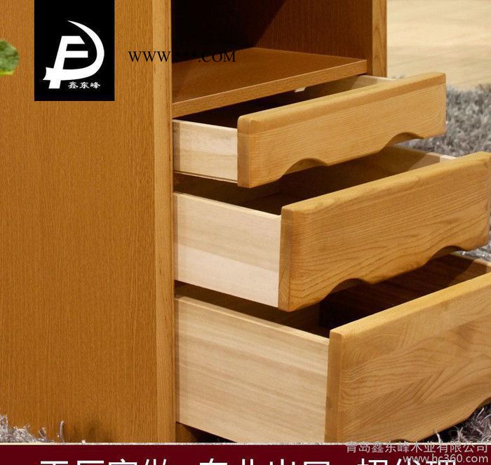 工厂店直销2015新款出口日本全实木客厅斗柜松木多色可选