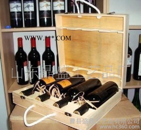 四瓶装松木红酒礼盒松木红酒礼盒加工定做红酒礼盒**