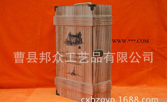 专业生产木质酒类包装盒 红酒木盒 松木酒盒 品质 价格优