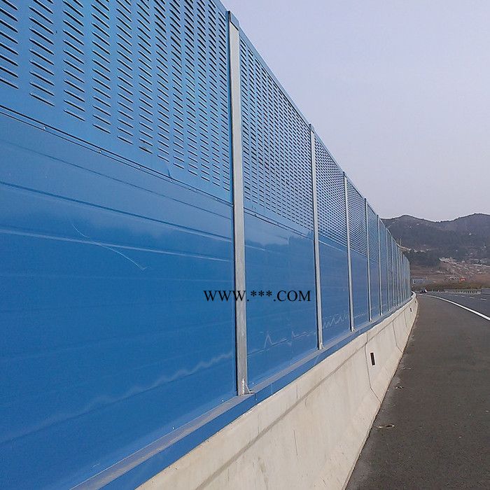 【仁美】景观台隔音屏障墙 高速公路金属百叶孔隔音墙 铝板吸音声屏障