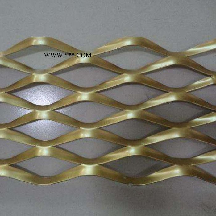 盘聚  菱形孔铝板拉伸网  菱形网  定制 铝板装饰网  幕墙菱形网