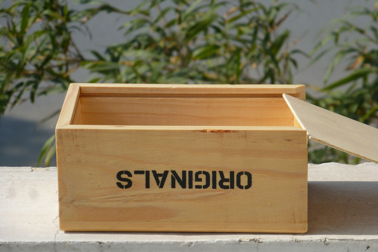 自然的风 天然白松制餐巾纸盒 纸巾盒 木盒 纸巾收纳盒3